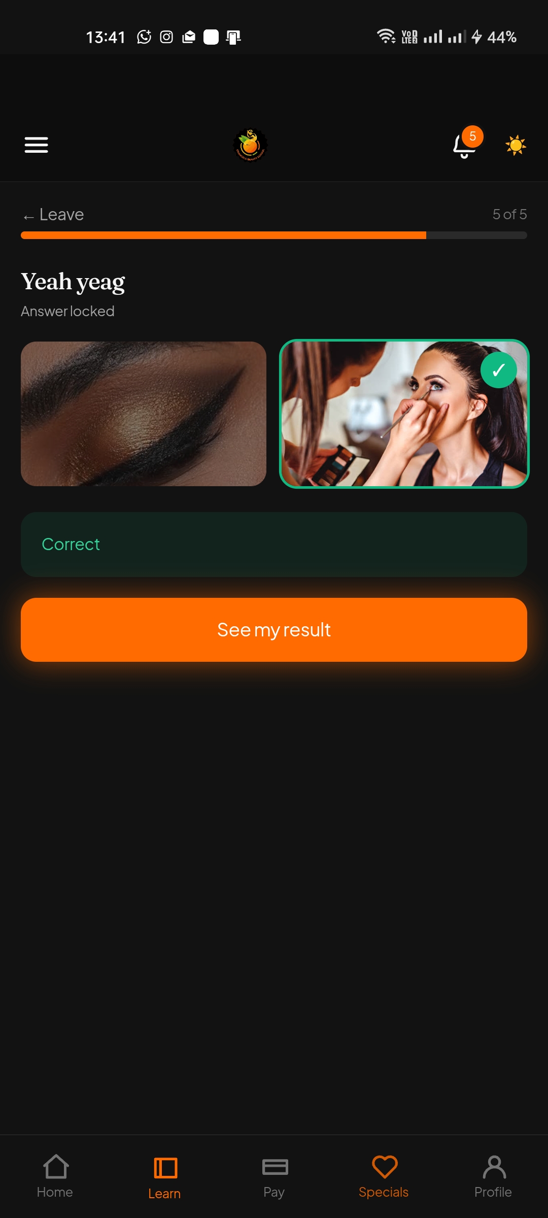 App screenshot